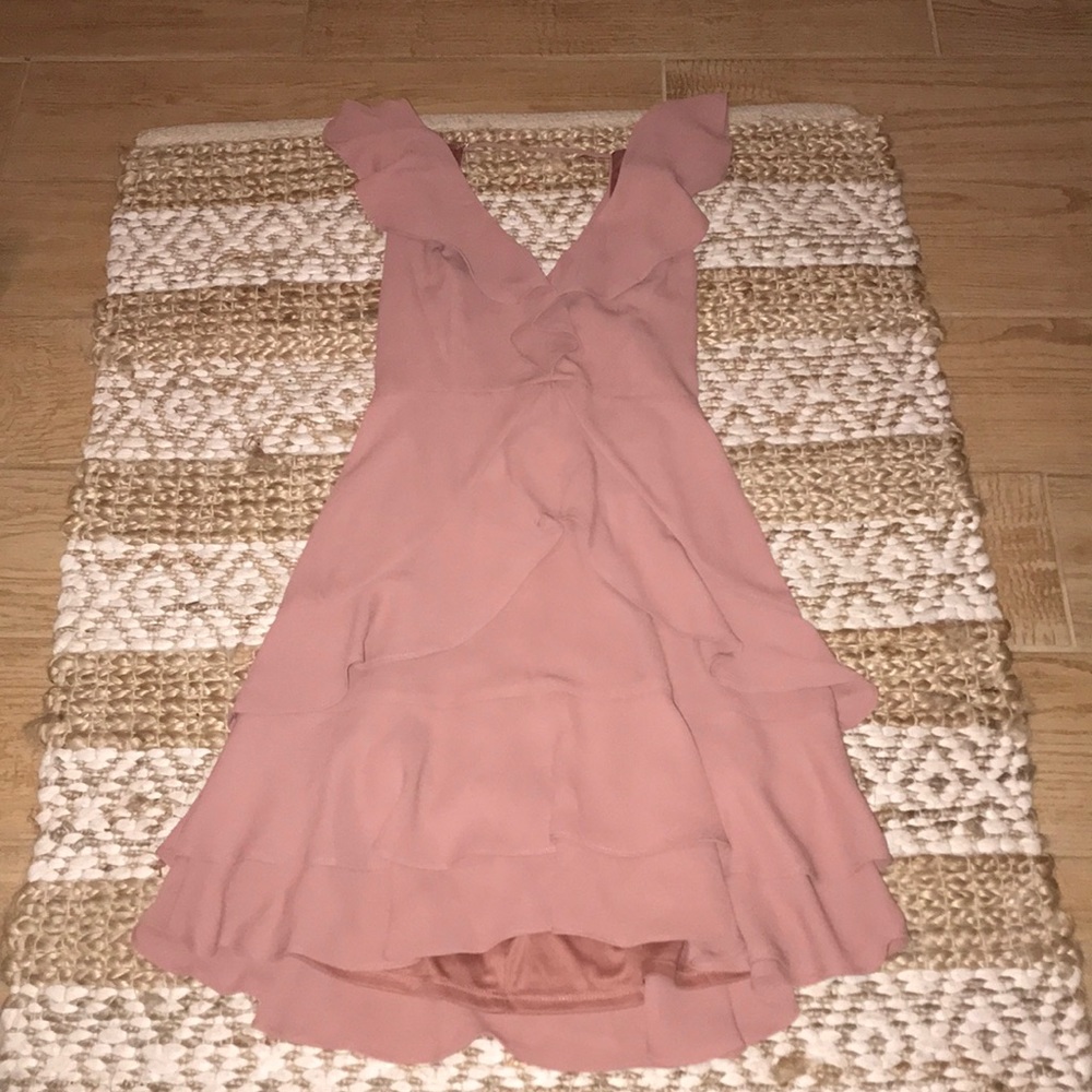 Express rose/blush dress